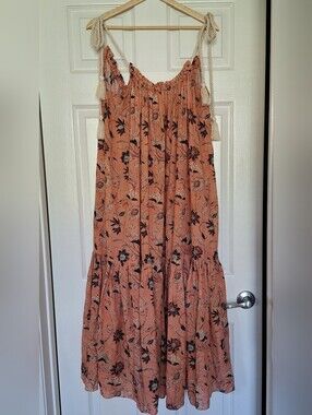 Ulla Johnson SS22 Cari Primrose Floral Maxi Dress Size P Petite Small